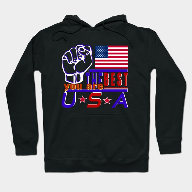 You Are The Best USA 2020-American Flag Design 2020 Hoodie by Top-you